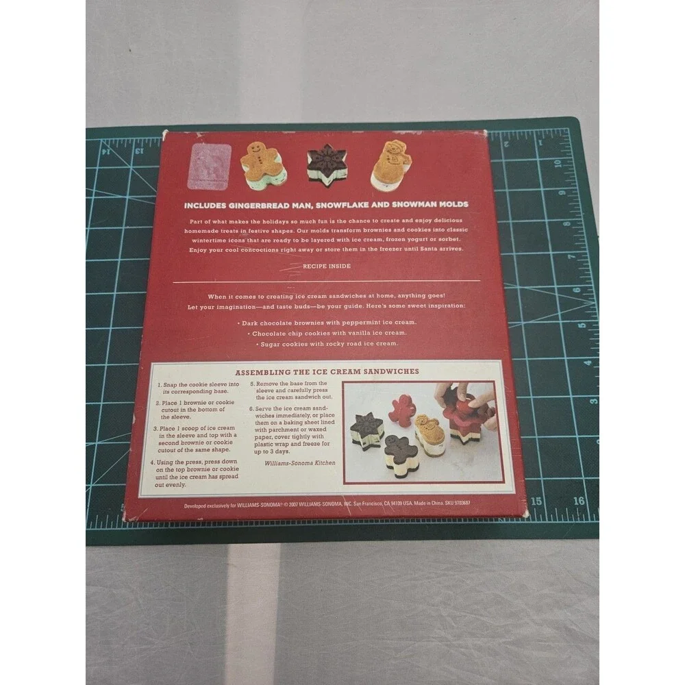 Williams Sonoma Jack Frost & Friends Ice Cream Sandwich Molds - (Set of 3)
